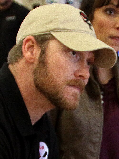 Chris Kyle Wikimedia Commons – Chris Kyle January 2012, Cpl. Damien Gutierrez (U.S. Marines)